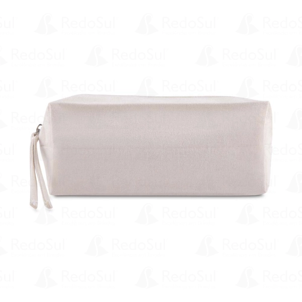 Necessaire em algodão reciclado 340g Personalizada Necessaire em algodão reciclado 340g Personalizada